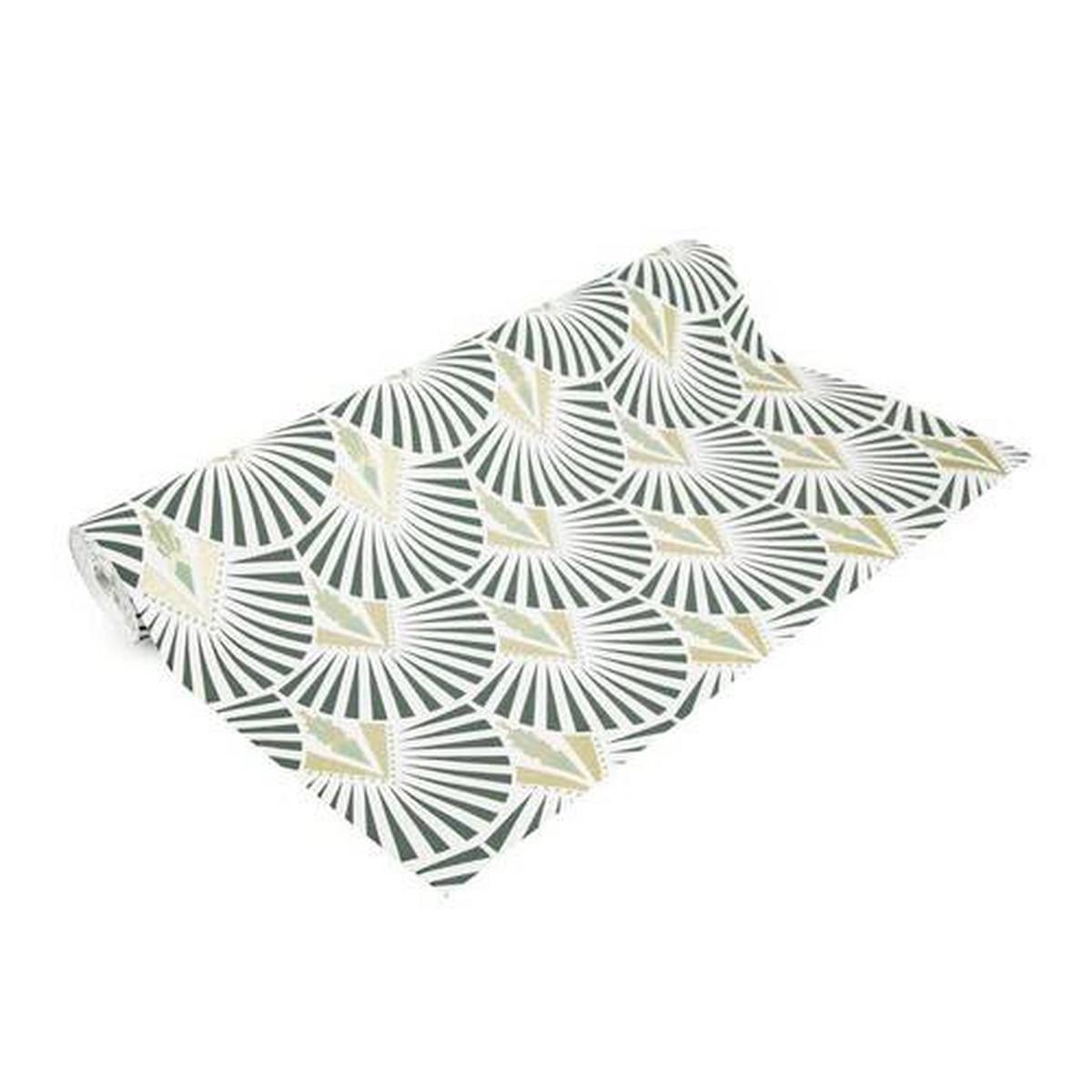 Vliestapete Scandi Blätter, Weiss/grau - Weiß/Grau, Basics, Papier/Kunststoff (52/1000cm)