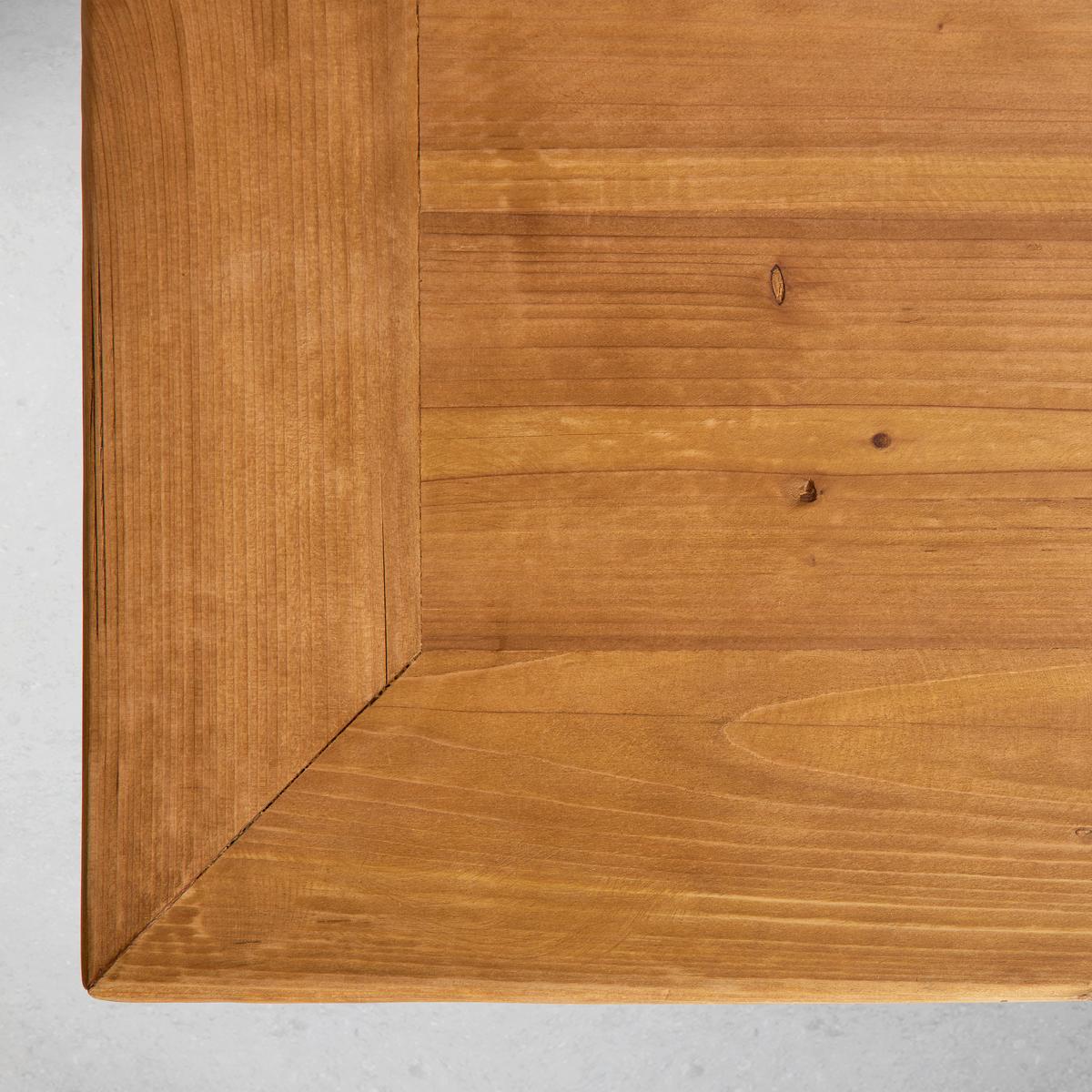 Jedálenský stôl masív LAURIEN 180x90 cm - farba borovice, Modern, kov/drevo (180/90/75cm) - Bessagi Home