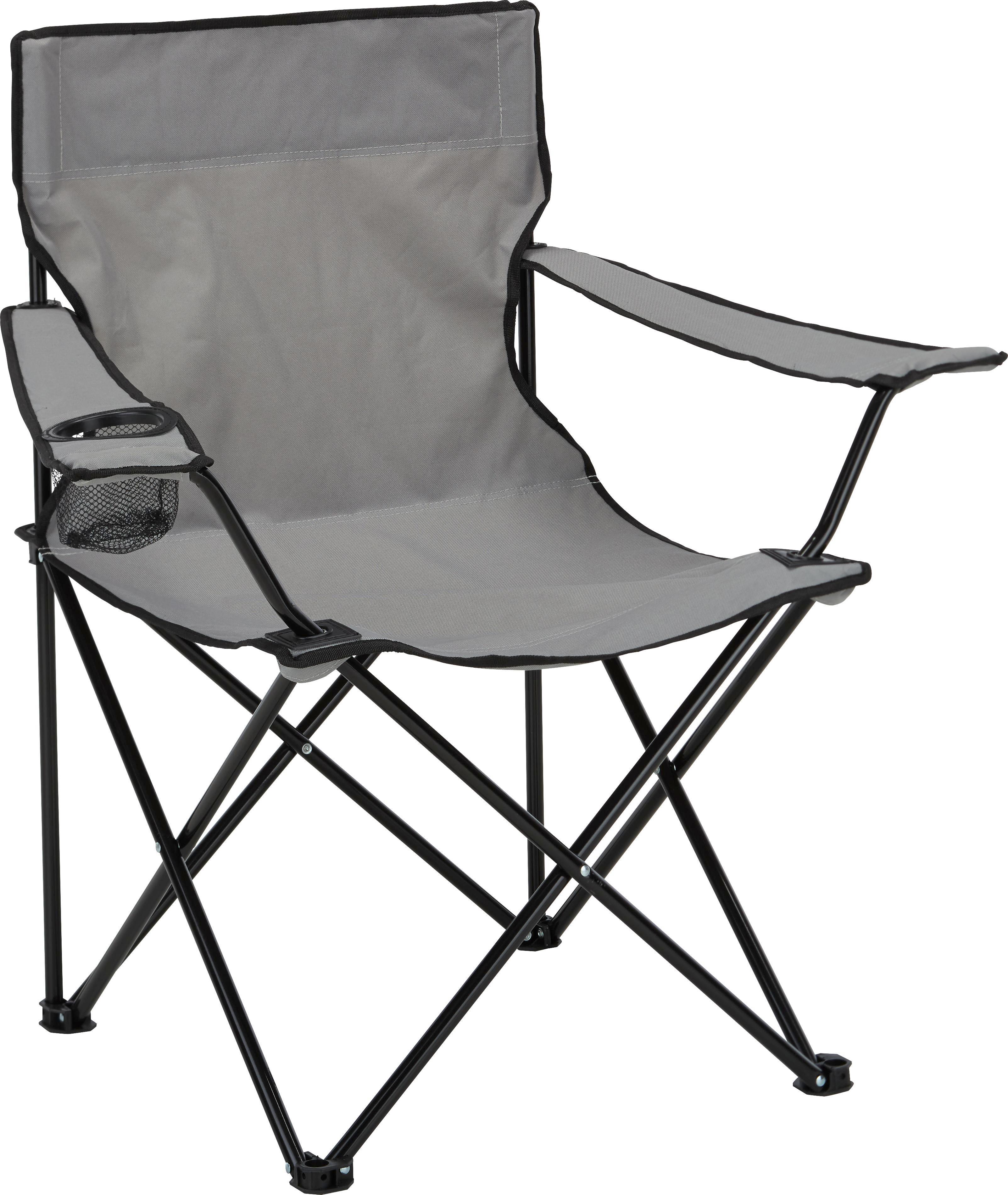 Kempingszék Liv - Szürke/Fekete, konvencionális, Műanyag/Fém (80/80/50cm) - Ombra