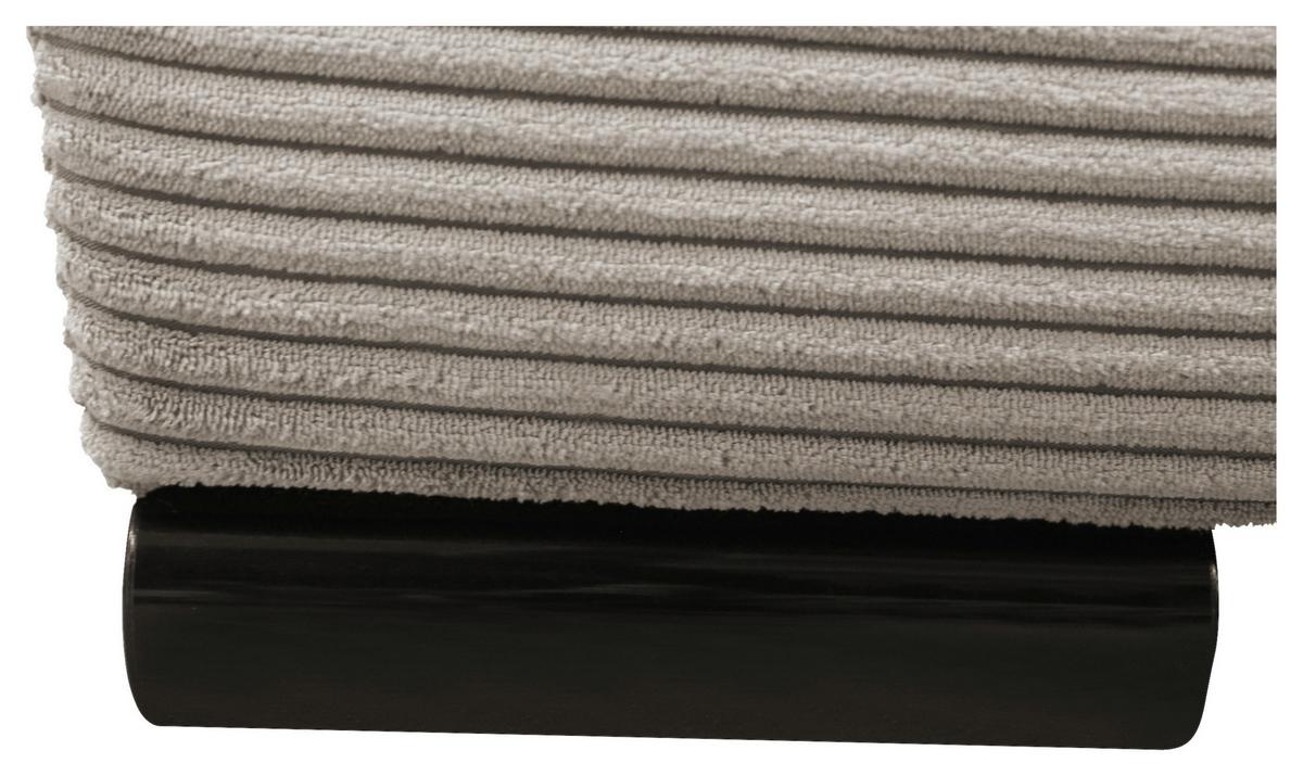 2-Sitzer-Sofa Yellow Mit Schlaffunktion Taupe Cord - Taupe/Schwarz, Design, Textil (154/93/85cm) - MID.YOU