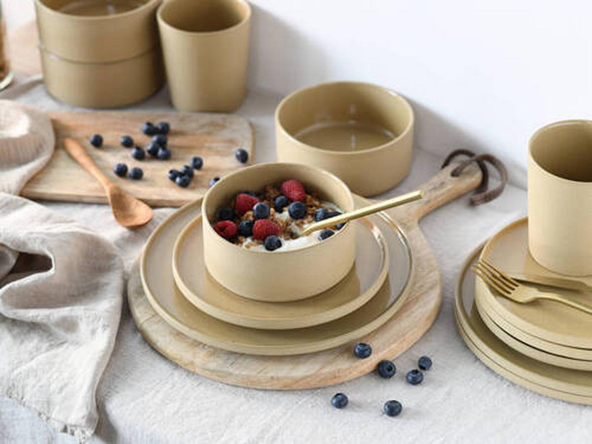 Kombiservice 21525 Futuro Sand - Sandfarben, Trend, Keramik - Creatable