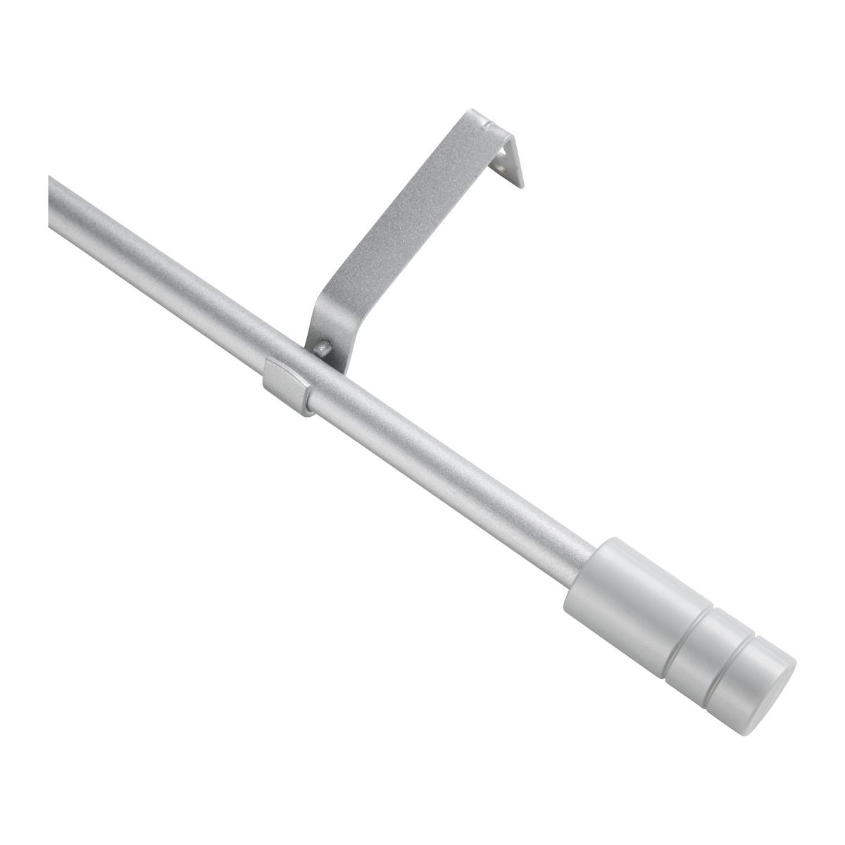 TYČ NA ZÁVĚSY MAX -BASED- - barvy stříbra, kov (130-240cm) - Based