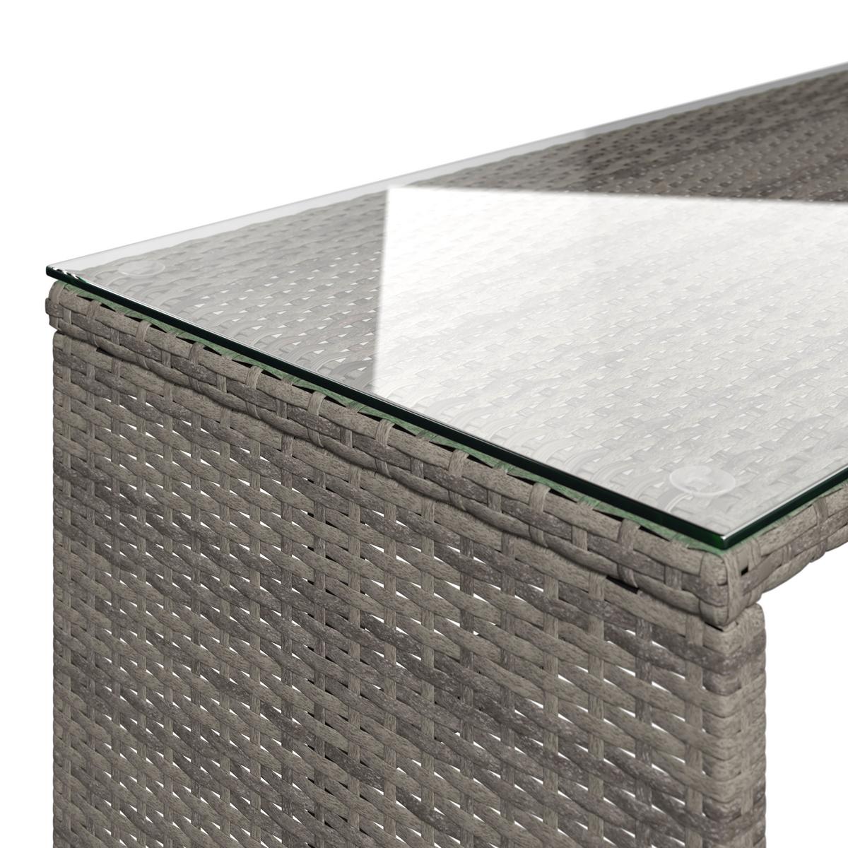 SÚPRAVA ZÁHRADNÉHO NÁBYTKU MICHELLE 2 - číra/svetlosivá, Basics, kov/textil