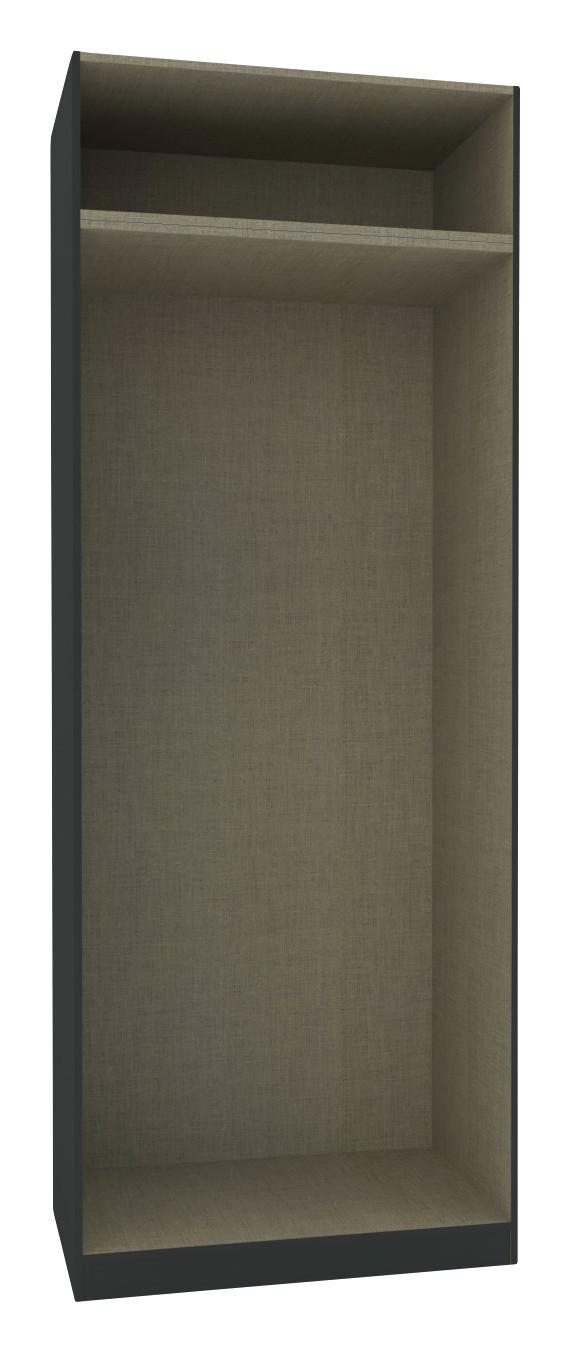 KORPUS ŠATNÍ SKŘÍNĚ UNIT - antracitová, Moderní, kompozitní dřevo (91,1/242,2/56,5cm) - Ondega