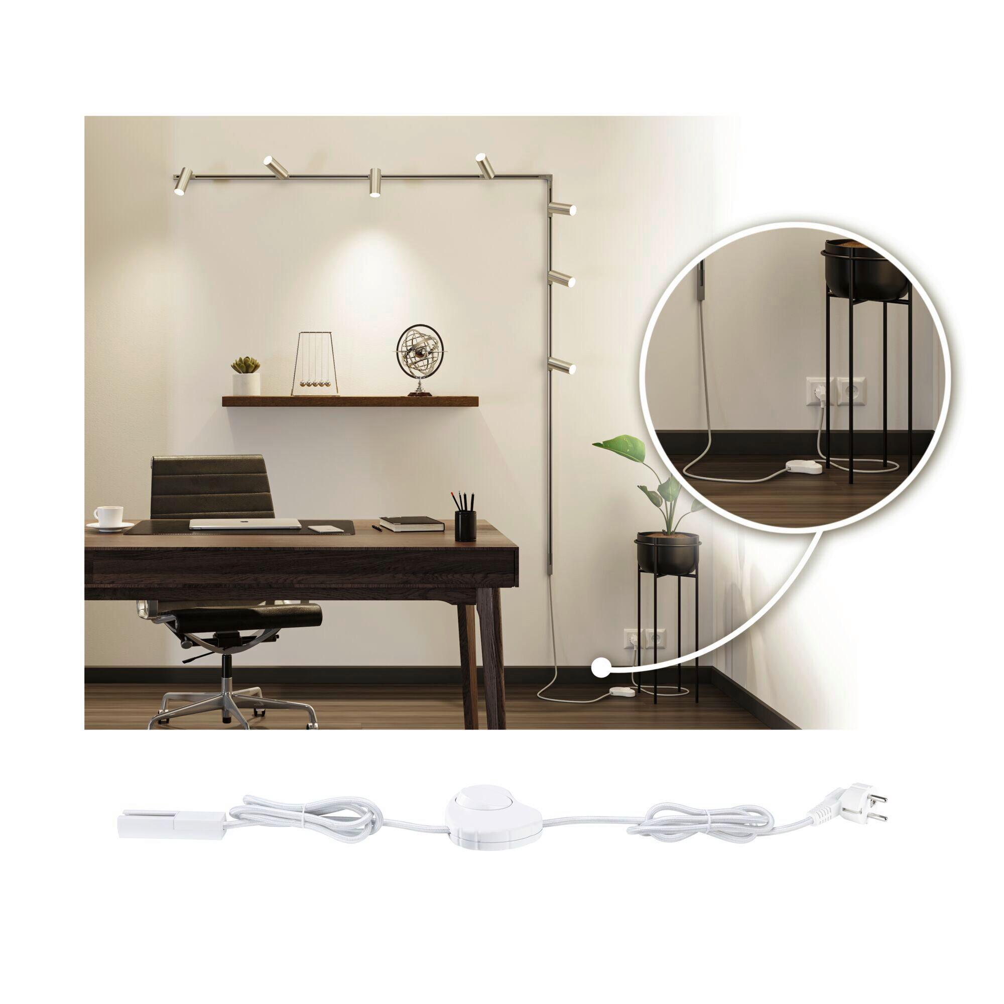 Schinensystem 95658 Urail Einsp./Schalter - Chromfarben, Basics, Kunststoff (200/1,8/1,8cm) - Paulmann