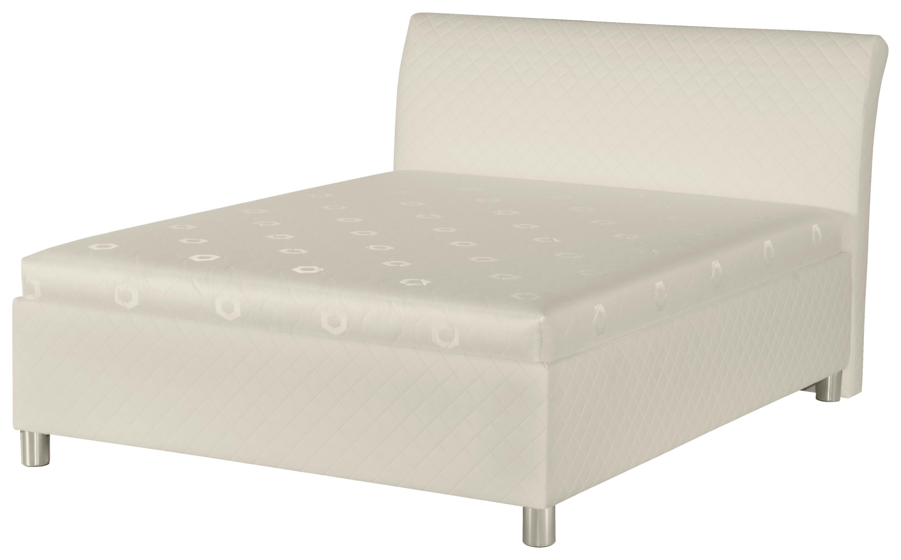 Kárpitozott Ágy Klea 160/200 Cm - fehér, Romantik / Landhaus, textil (160/200cm)