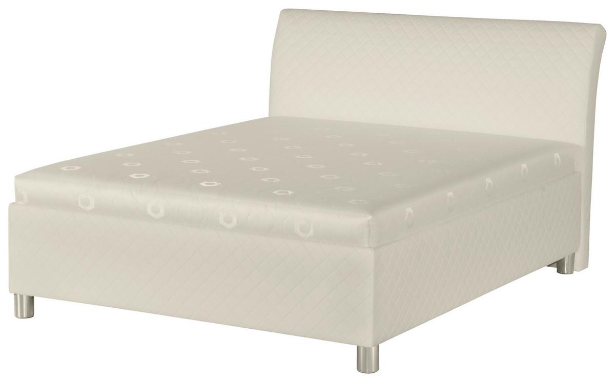 Kárpitozott Ágy Klea 160/200 Cm - fehér, Romantik / Landhaus, textil (160/200cm)