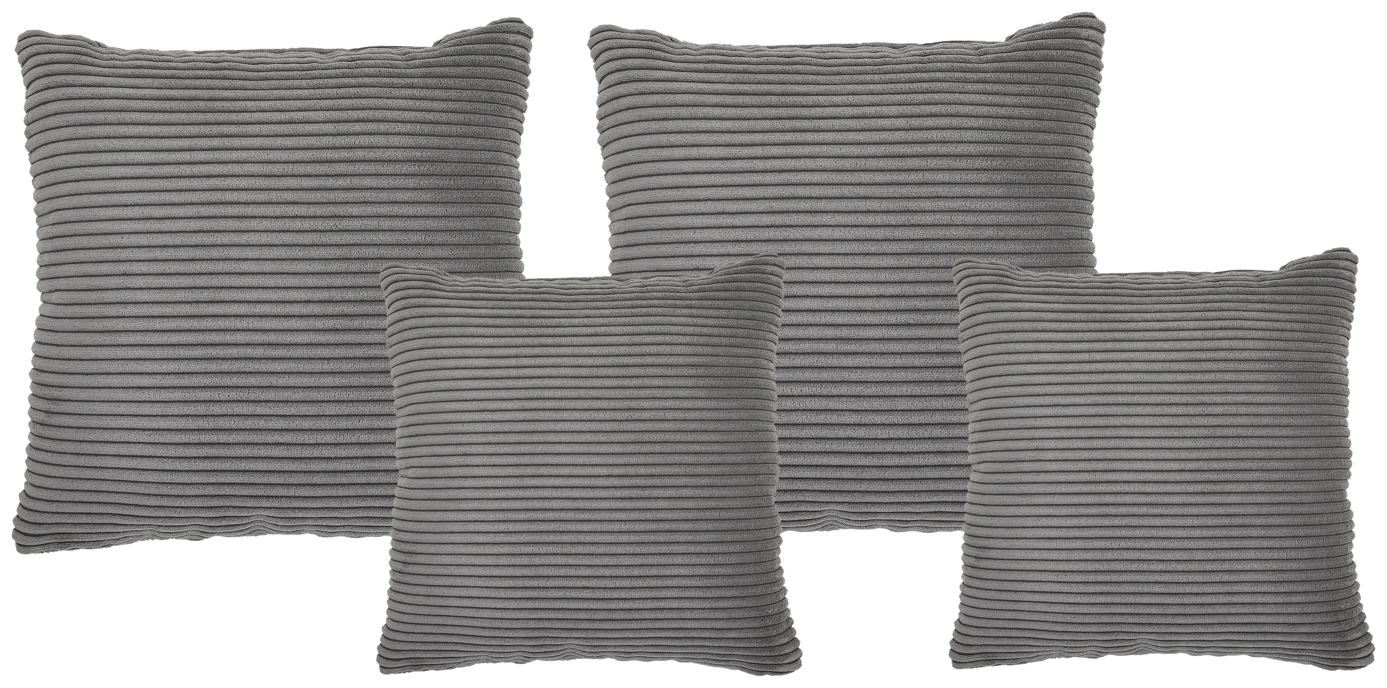 Zierkissenset Vouge Grau, 4 Stück, B: 42 Cm