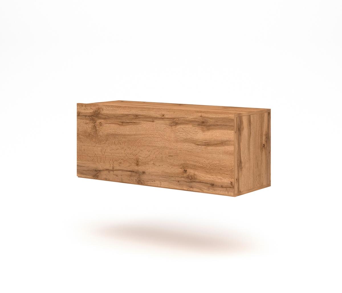 TV-Lowboard Vivien 01 B: 100 cm  Eiche Wotan - Eiche Wotan, Design, Holzwerkstoff (100/40/38cm) - Livetastic