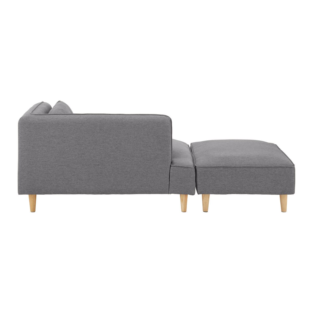 Modulárna pohovka FANNY, tmavosivá - prírodná farba/tmavosivá, Modern, drevo/textil (154/55/73cm) - Bessagi Home
