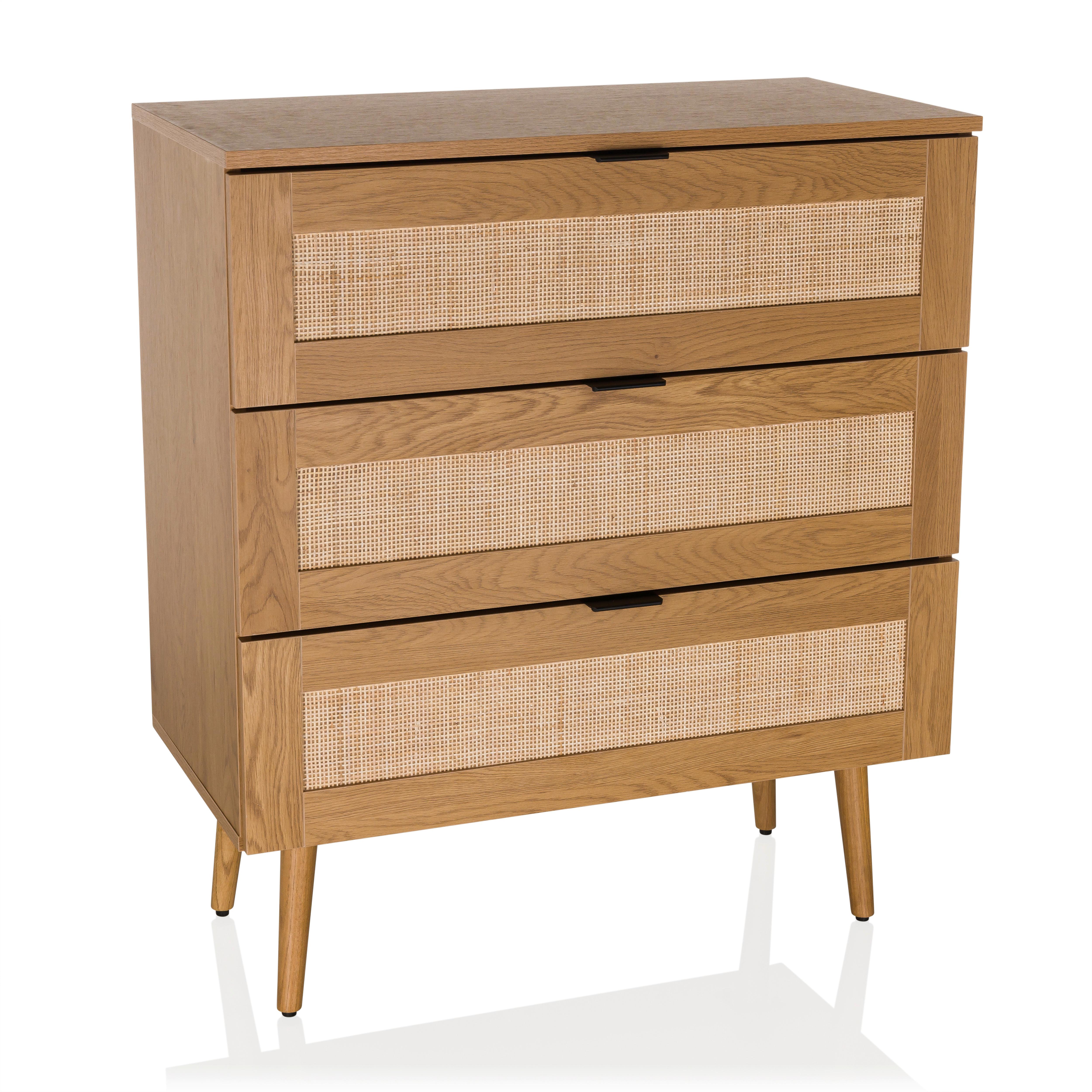 Kommode Boheo Eichefarben B: 80 Cm - Eichefarben, MODERN, Holzwerkstoff (80/90/40cm) - MID.YOU