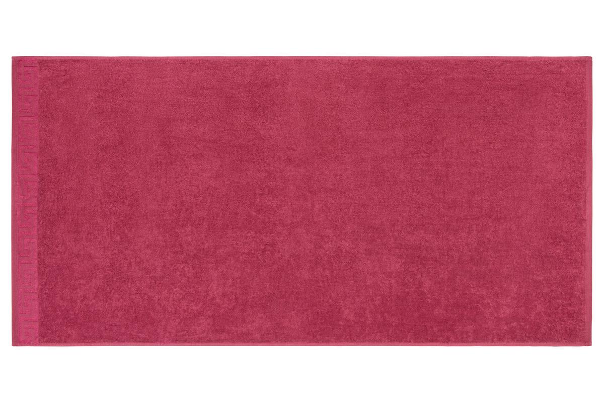 Strandtuch Paloma - Bordeaux, ROMANTIK / LANDHAUS, Textil (75/150cm) - James Wood