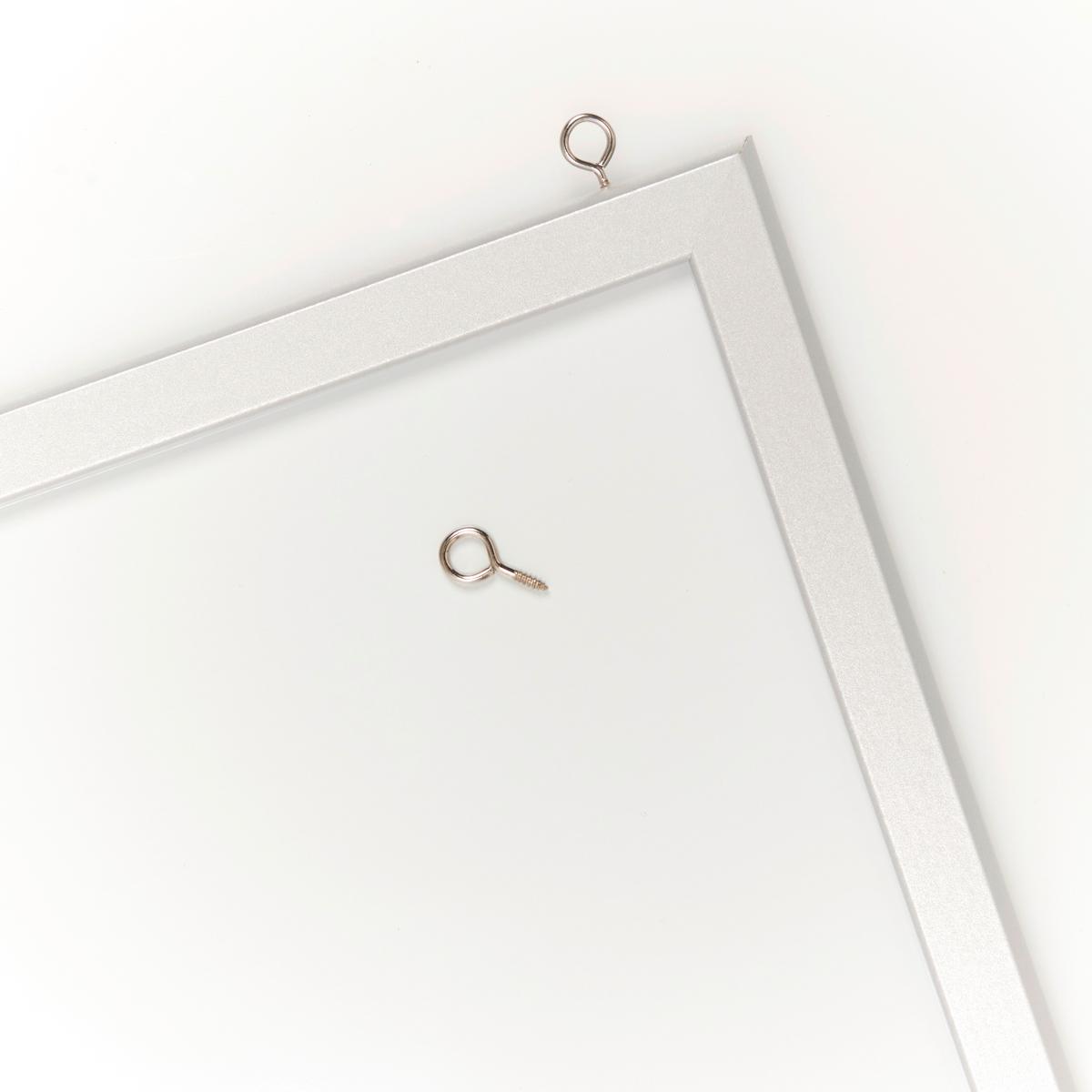 Magnettafel Grau LxBxH: ca. 59,3x39,5x1,6 cm - Naturfarben/Grau, Basics, Holz (59,3/39,5/1,6cm) - Zeller Present