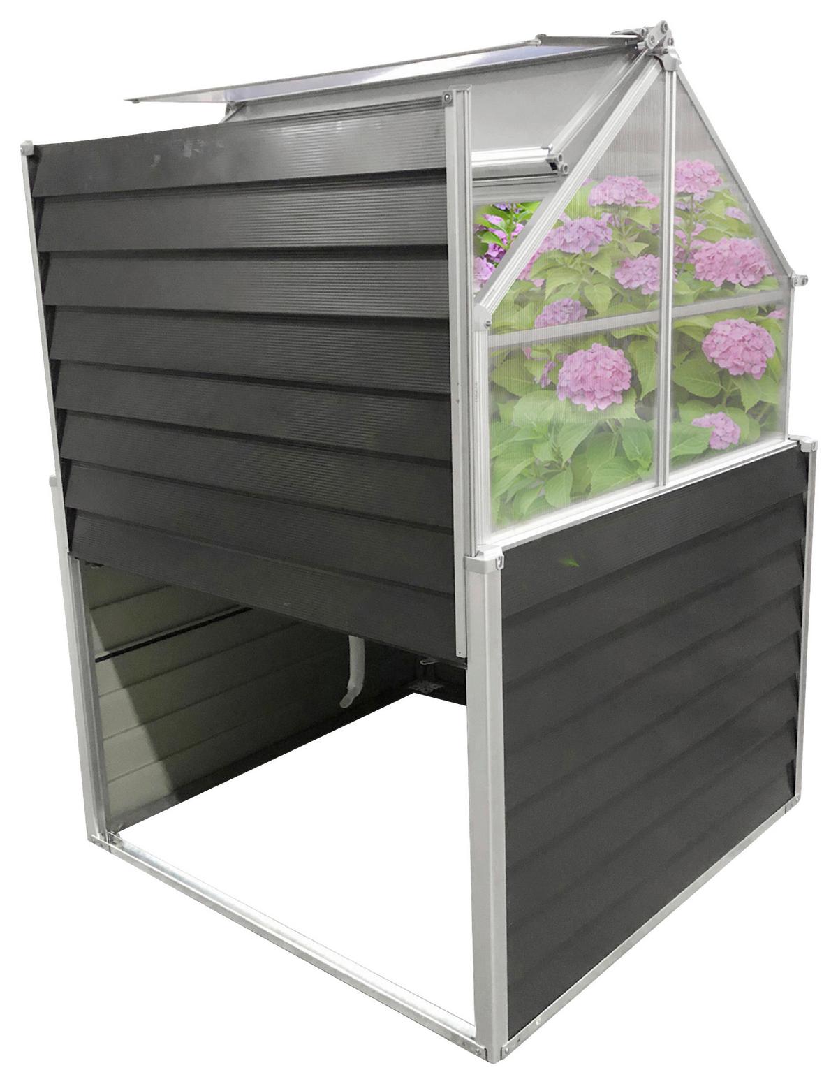 Hochbeet Hochbeet Store & Grow - Anthrazit, Basics, Metall (120/169/120cm)
