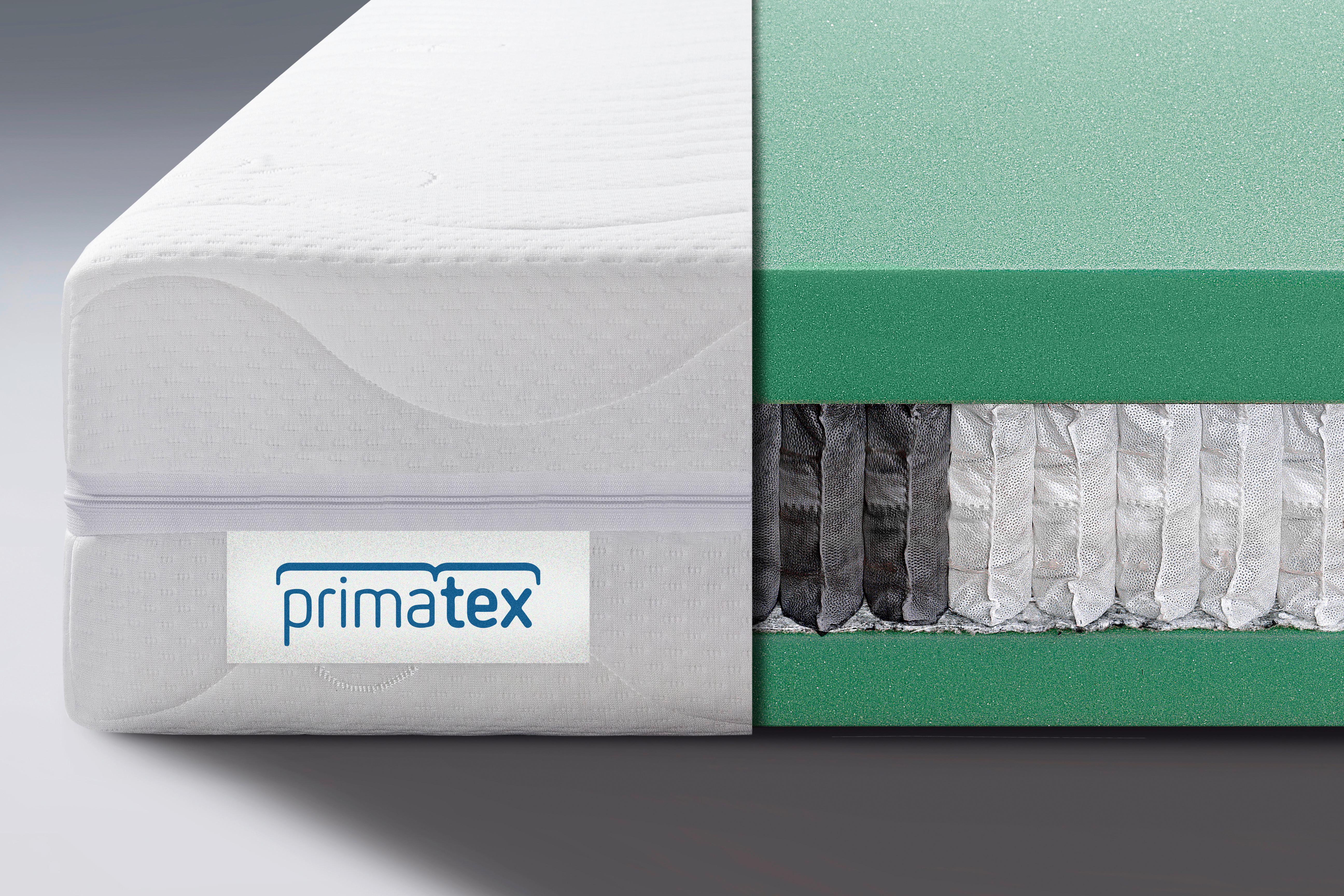 Taschenfederkernmatraze Primatex Longlife 140x200 Cm - Weiß, LIFESTYLE, Textil (140/200cm) - Primatex