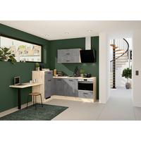 Eckküche Ip1200 - Eichefarben/Grau, Design, Holzwerkstoff (241/225cm) - Impuls