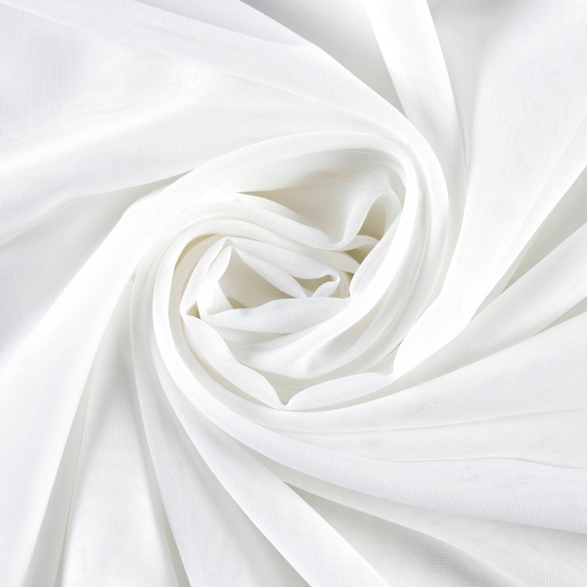 HOTOVÝ ZÁVES LEO TRANSPARENT 2 KS -AKT- - biela, Konventionell, textil (140/255cm) - Premium Living