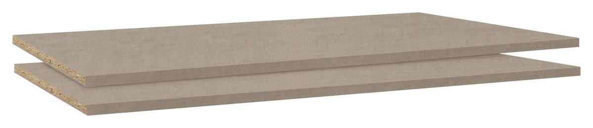 EINLEGEBODENSET 2-teilig B: 107cm - Basics, Holzwerkstoff (107/2,2/45cm) - Rauch Möbel