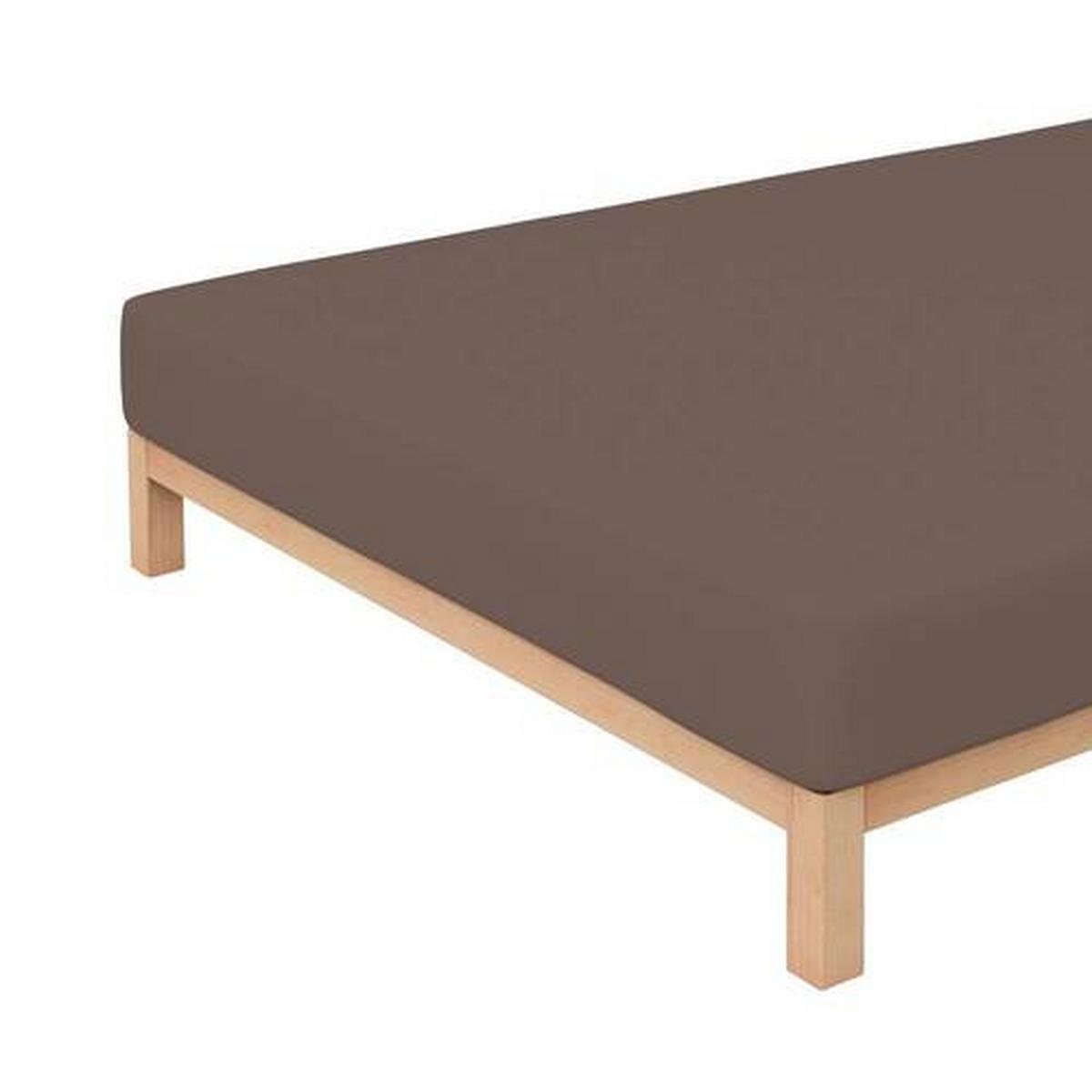 Spannleintuch Pure - Sandfarben, Basics, Textil (180-200/200-220cm) - Schlafgut