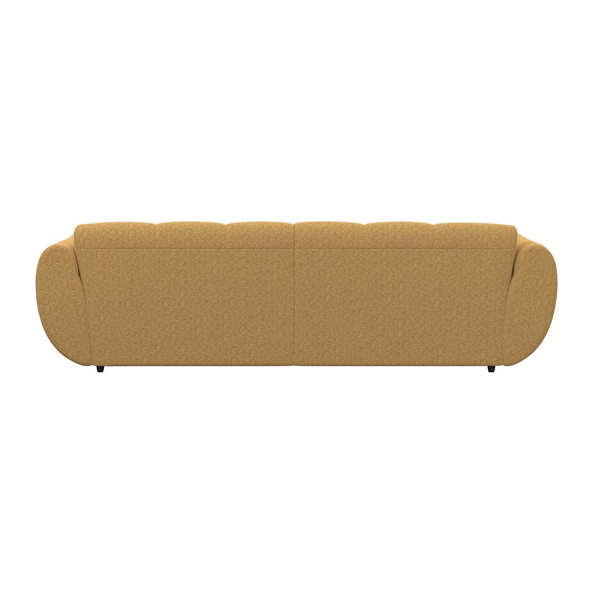 Ecksofa Panda Chenille gold, 280x178cm - Goldfarben/Schwarz, Trend, Textil (280/178cm)