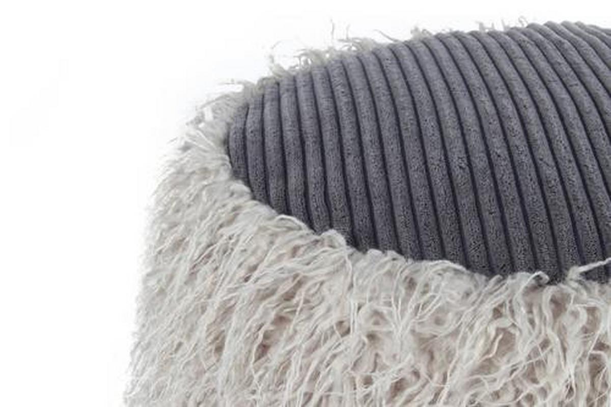 Pouf Kunststoff Hellgrau Dxh: 45x38 Cm - Hellgrau, Basics, Kunststoff (45/38/45cm) - Kayoom