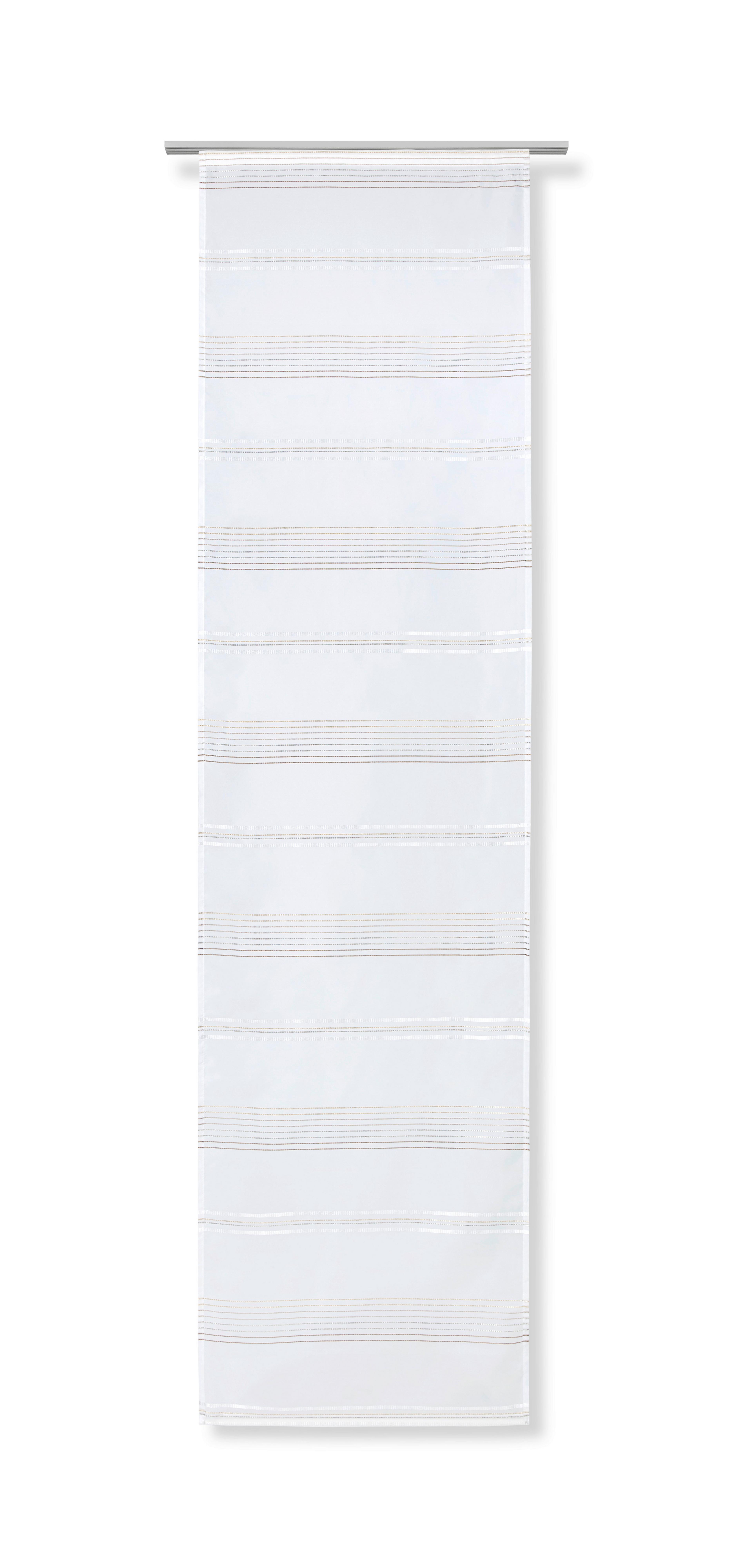 PANELOVÝ ZÁVES LOUIS - hnedá/biela, Konventionell, textil (60/245cm) - Modern Living