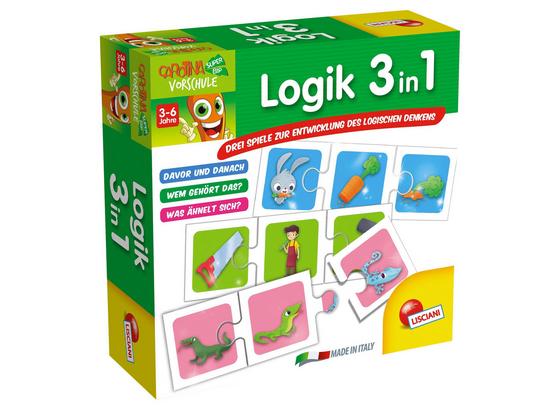Lernspiel Logik 3in1 - Multicolor, Karton (18/18/6cm) Lernspiel Logik 3in1 - Multicolor, Karton (18/18/6cm)