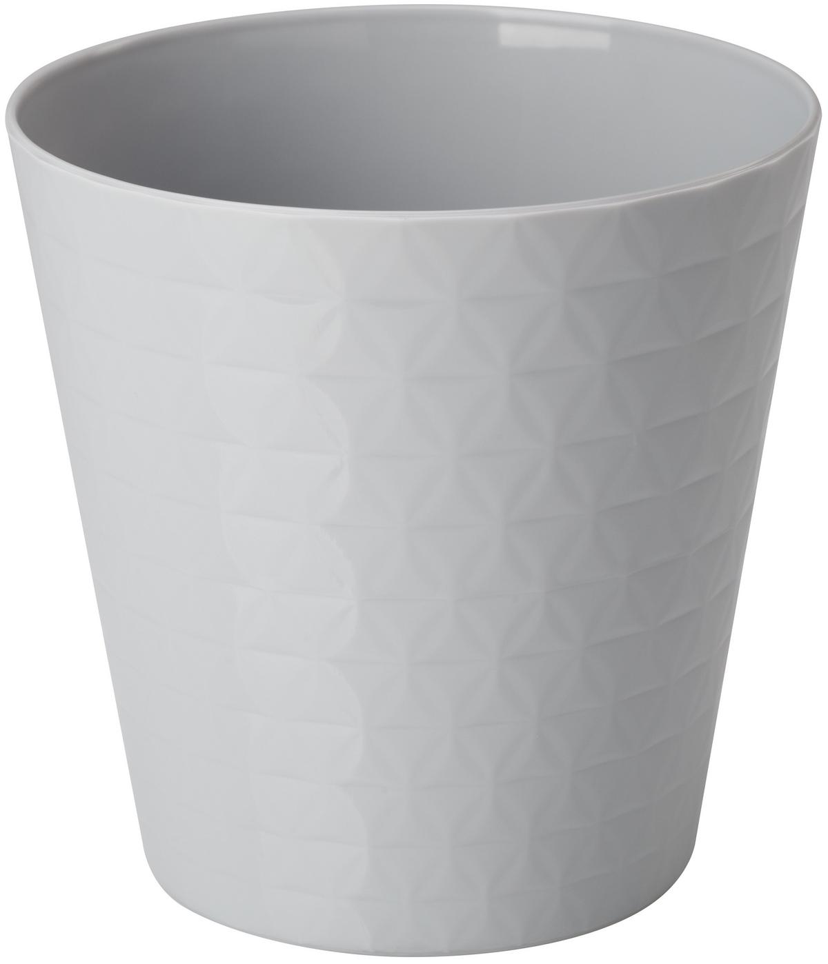 Obal na květináč BRILLIANT 13 - šedá, Konvenční, plast (13/13cm) - Mömax
