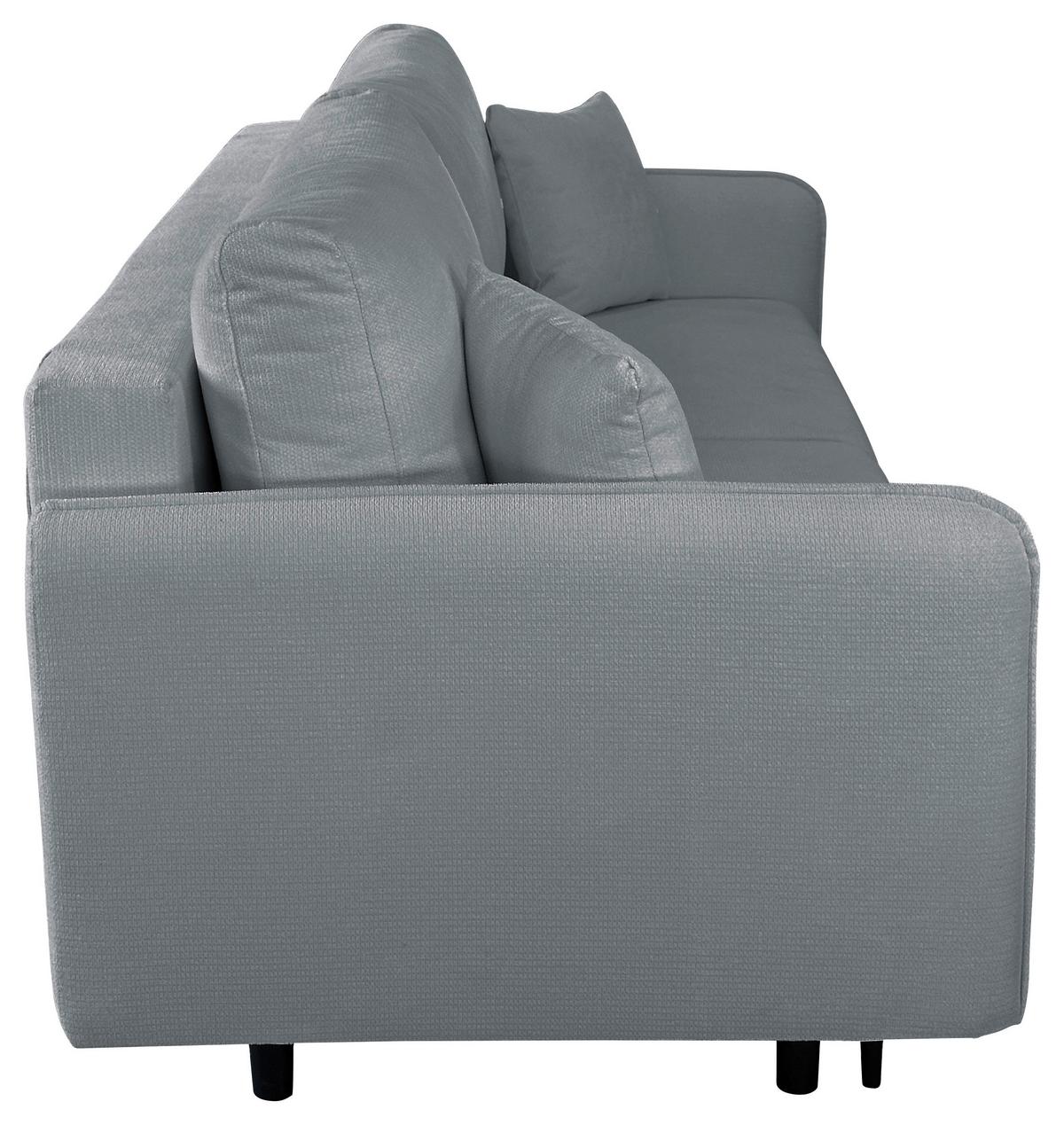 Schlafsofa Carine Mit Bettkasten Grau B: 216 Cm - Schwarz/Weiß, Design, Textil (216/96/102cm) - MID.YOU