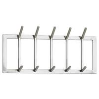 Wandgarderobe Wohnling Silberfarben B: 65 cm - Silberfarben, MODERN, Metall (65/30/10cm) - MID.YOU