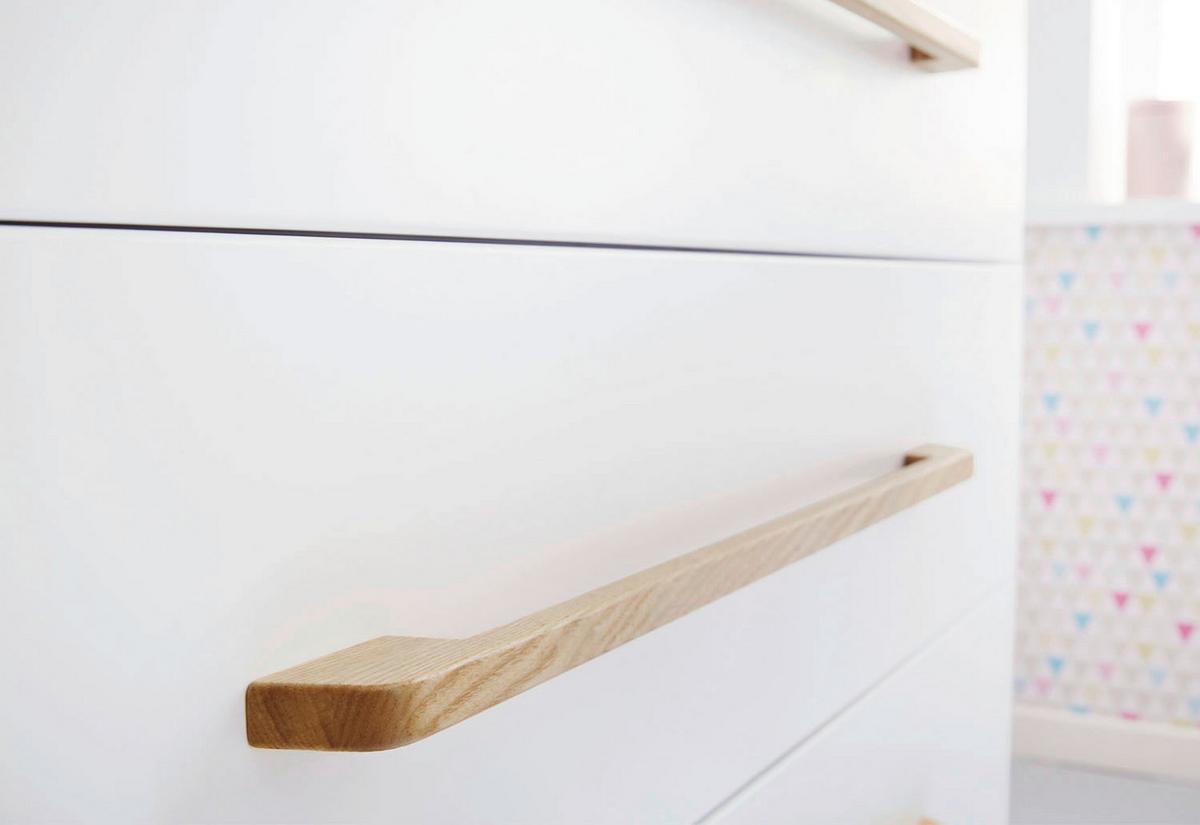 Babyzimmer 103415xg Riva - Eschefarben/Weiß, Design, Holzwerkstoff - Pinolino