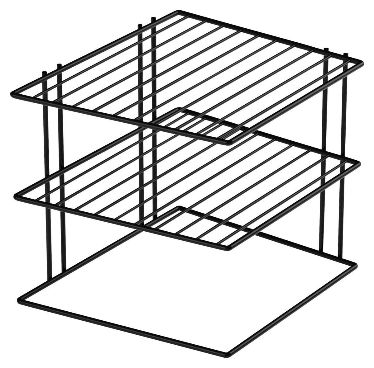 Regaleinsatz Aron - Schwarz, KONVENTIONELL, Metall (24/21,5/20cm) - James Wood