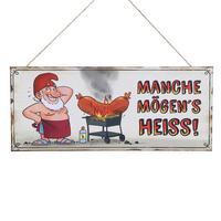 Dekoschild Zwerg - Hellbraun/Rostfarben, Basics, Metall (30,5/13,5cm)