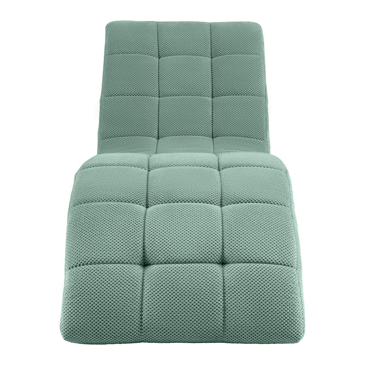 Relaxačné ležadlo LAVANDA, tyrkysová, max. 120 kg - čierna/tyrkysová, Modern, textil/plast (68/80/167cm) - Mömax