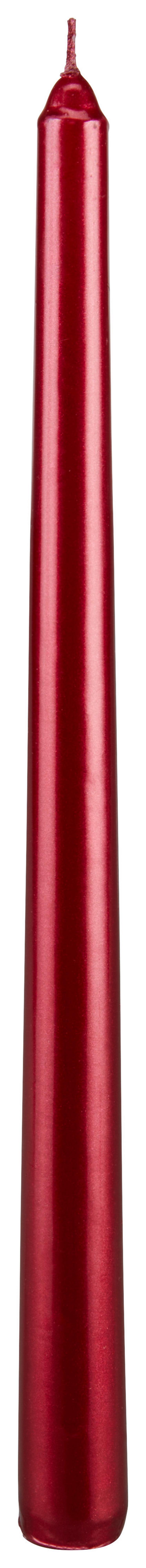 Stabkerzenset Rot - Rot, Basics, Naturmaterialien (9,4/2,6/30,6cm)