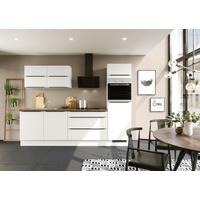 Küchenleerblock Ibz 4280 U6 - Eiche dunkel/Weiß, Design, Holzwerkstoff (280cm) - Impuls