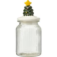 Skleněná dóza na potraviny RUDY, 950ML - čiré/vícebarevná, Basics, plast/sklo (950ml)