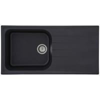 Spüle Respekta Stein Bxt: 100x50 Cm - Schwarz, Trend, Stein (100/22,5/50cm) - Respekta