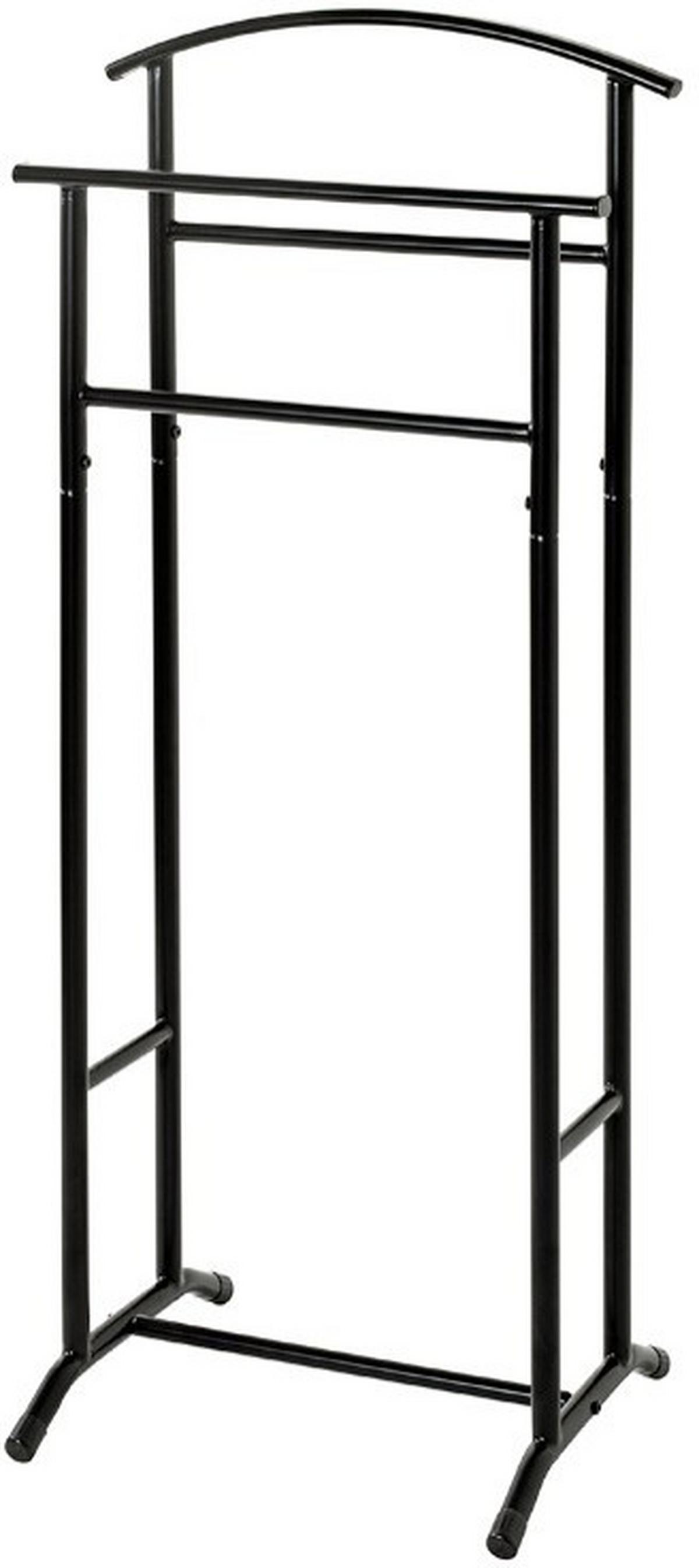 Němý sluha Björn, černý, š: 48 cm - černá, Basics, kov (48/107/36cm)