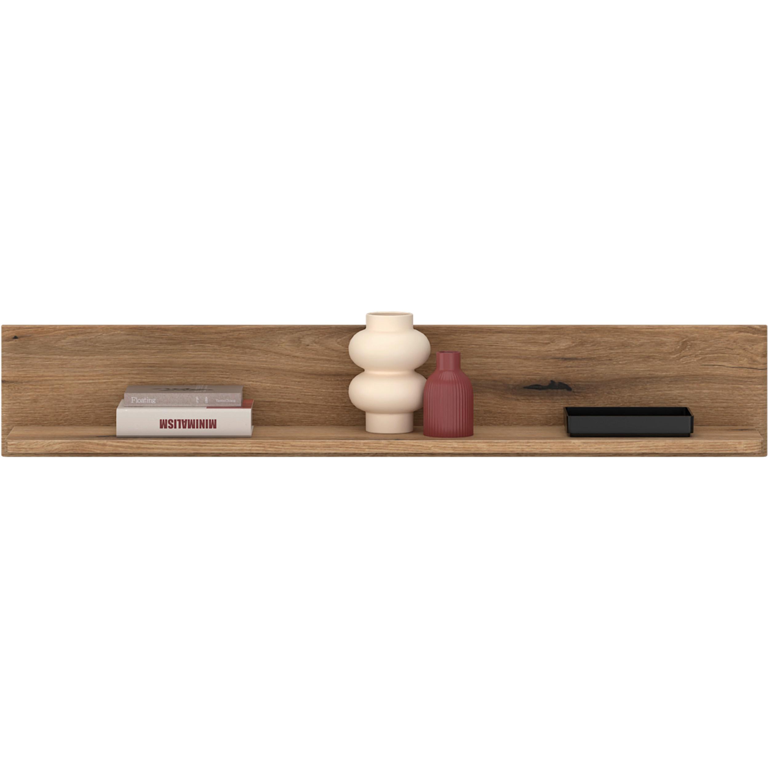 WANDREGAL Molina Eiche Dekor B: 140cm - Eichefarben, Basics, Holzwerkstoff (140/24/23,6cm)