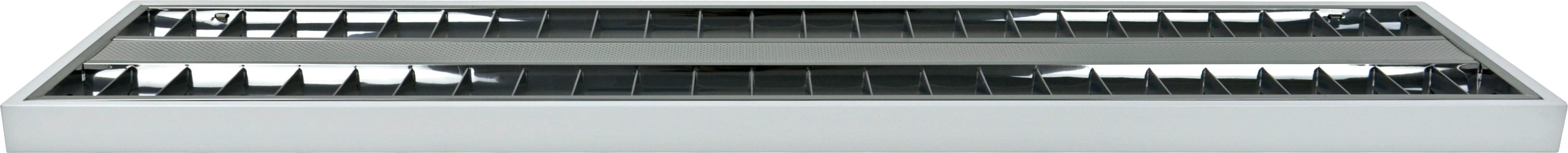 LED-Deckenleuchte L: 124,5 cm, mit Farbtemperaturwechsler - Weiß, Basics, Metall (124,5/31,2/4cm)