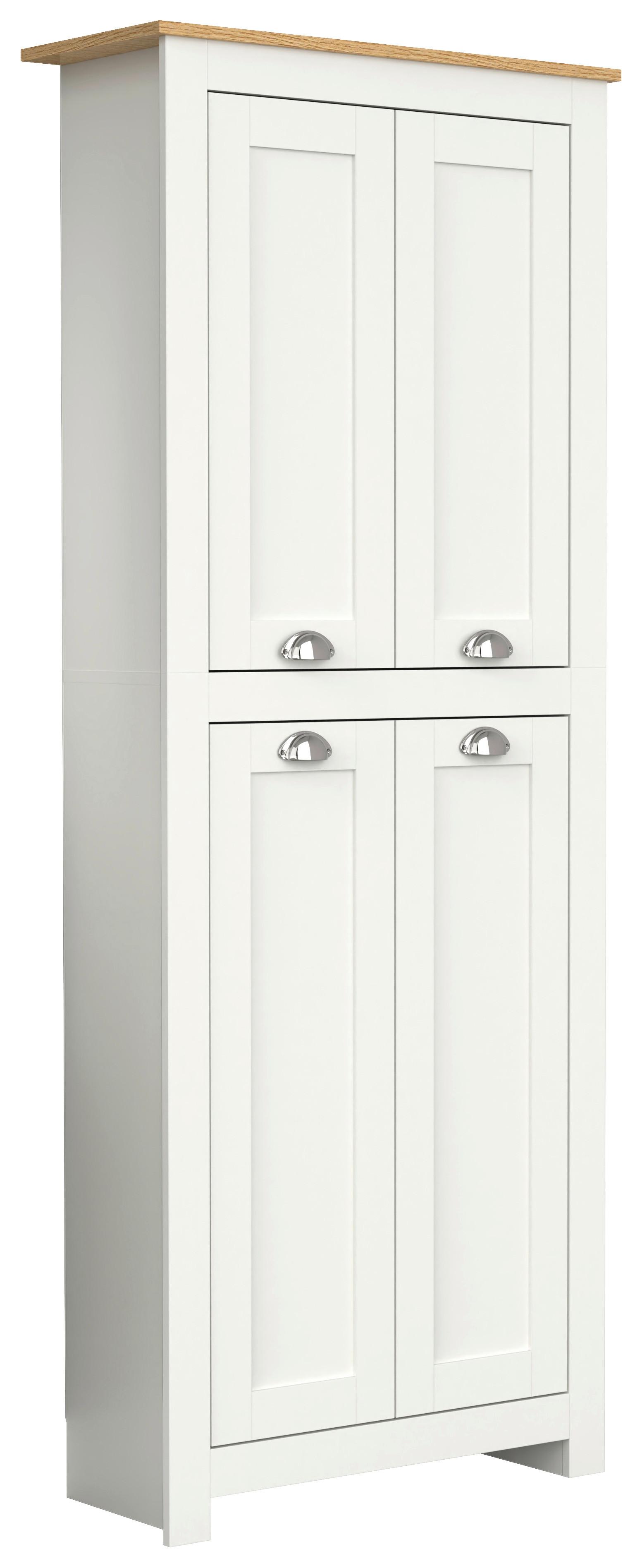 Kleiderschrank Balusa Weiß, Eiche Dekor B: 72 cm - Honigeiche/Weiß, LIFESTYLE, Holzwerkstoff (72/184/31,5cm) - MID.YOU
