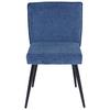 Esszimmerstuhl Cory Blau/Braun Gepolstert - Blau/Schwarz, MODERN, Textil/Metall (57/84/48cm) - MID.YOU