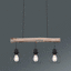 Závesná Lampa Gidi - čierna, Romantický / Vidiecky, kov/drevo (60cm) - Modern Living Závesná Lampa Gidi - čierna, Romantický / Vidiecky, kov/drevo (60cm) - Modern Living