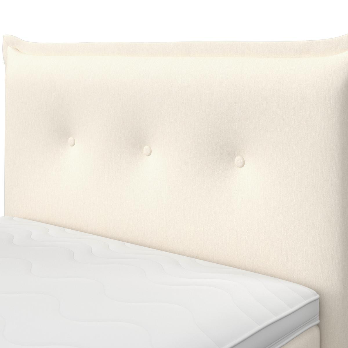 Boxspringová postel POLO 90x200, krémová - černá/slonovinová, Moderní, dřevo/textil (90/200cm) - Bessagi Home