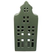 Dekorační dům COLLIN - tmavě zelená, Konvenční, keramika (13,7/30,4/9cm) - Mömax