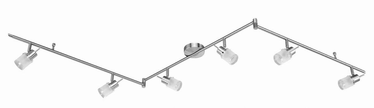 Deckenleuchte L13636-55 Moritz *sbx* - Weiß/Nickelfarben, Design, Glas/Metall (195/16/17,5cm) - Xora