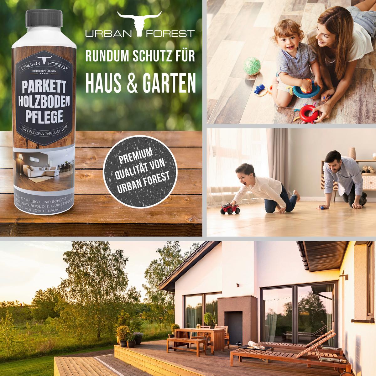 BODENPFLEGEMITTEL PARKETT UND HOLZBODEN PFLEGE - Basics, Kunststoff (500ml) - Urban Forest