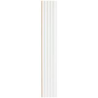 Wandpaneel Anna Weiß B: 18,6 cm - Weiß, Trend, Holzwerkstoff (18,6/119/1,2cm)