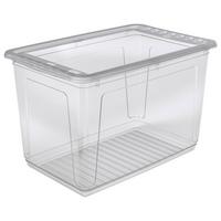 Aufbewahrungsbox Bea M. Deckel Kunststoff 59x39x35 Cm - Transparent, KONVENTIONELL, Kunststoff (59/39/35cm) - Homezone
